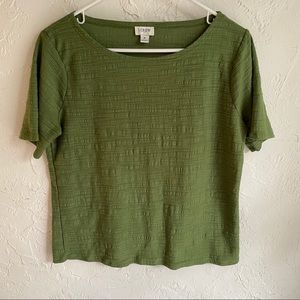 4 for $20 | Olive Green Textured Shirt from J.Crew